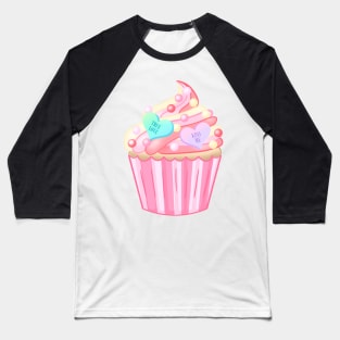 Valentine's Cupcake Baseball T-Shirt